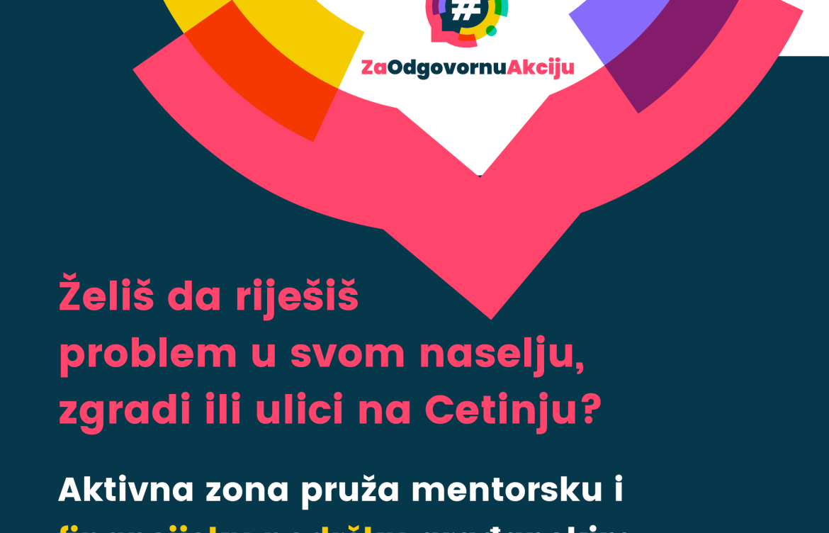 #ZaOdgovornuAkciju: Poziv za pružanje mentorske i finansijske podrške